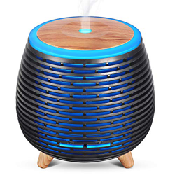 SALKING Humidificador Electrico,Humidificador Aceites Esenciales con LED de 7 colores,Difusor de Aromaterapia,Silencio,2 Modos de Pulverización, Apaga en oferta