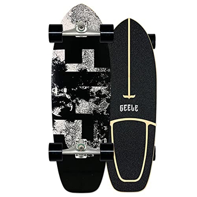Carving skateboard Surfskate Monopatín Pumpping surf simulado CX4, Arce Tablero Completa 78×24cm Cruiser skateboard, Rodamientos Bolas ABEC-11, para A