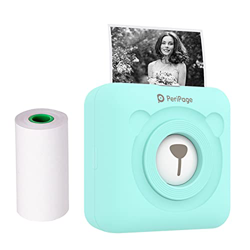 Aibecy Mini Impresora para movil,PeriPage Mini Pocket Wireless BT Impresora térmica Imagen Foto Etiqueta Nota Impresora de Papel de recibo con Cable U características