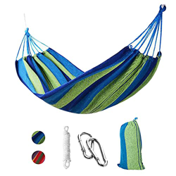 Punvot Hamacas Colgantes Jardin 280x150CM, Hamacas Jardín Hamaca en Rincón de Salón, al Aire Libre Cama Portátil de Lona con Cuerdas para, Acampada Vi en oferta