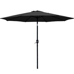 AXT SHADE 2,7 m 9 pies sombrilla de jardín 38 mm Poste inclinable con manivela para Patio/Playa/Piscina Impermeable-Gris Oscuro precio