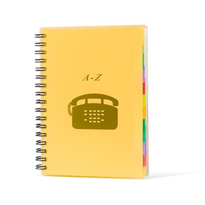 Pryse 4190023 - Índice teléfono, 303 x 215 mm, color naranja