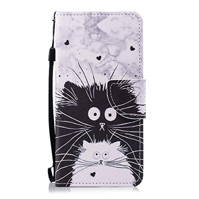 Compatible con Samsung Galaxy A7 2018 Funda Piel PU Cuero Libro Billetera Tapa Libro Flip Cover Funda Soporte Plegable Ranuras Tarjetas,Cierre Magnéti