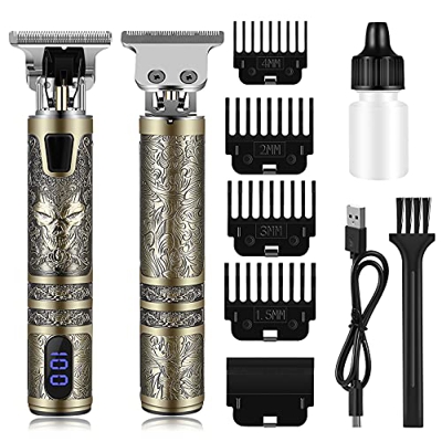 Maquina cortar pelo, Maquina cortar pelo profesional, Cortadora de pelo Con pantalla LED, Cuatro peines de límite, Carga USB, Para corte de pelo de br