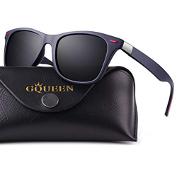 GQUEEN Gafas de Sol polarizadas hombre Mujere TR90 para Conducir Deportes Ciclismo 100% Protección UV400 Gafas para Conducción MO90 precio