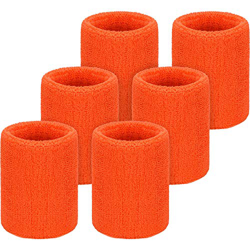 WILLBOND - Bandas de Sudor para Baloncesto (6 Unidades), Color Naranja precio
