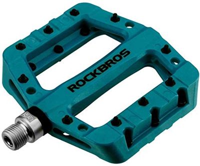 ROCKBROS Pedales Nylon de Bicicleta MTB Carrtera Gran Plataforma Antideslizantes con Rodamiento Sellado, 5 Colores
