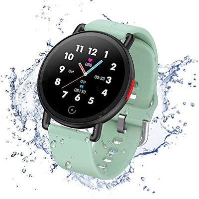 Smartwatch Pulsera Actividad Inteligente Reloj de Fitness Tracker Impermeable IP68 con Podómetro Pulsómetro Monitor de Sueño para Hombre Mujer Niños c