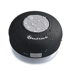 Neuftech Altavoz Bluetooth 3.0 Impermeable Sonido estéreo con Ventosa para Ducha Piscina etc(Negro) precio
