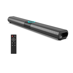 Barra de Sonido TV, Bluetooth 5.0 Barra Sonido Envolvente Altavoz para TV/Home Theatre, con Luces RGB, Interconexión de Audio Dual Bluetooth, Apoyo RC en oferta