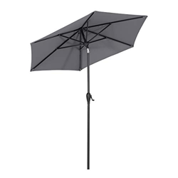 Sekey® Sombrilla Parasol para terraza jardín Playa balcón Piscina pati, Protector Solar UV50+ Gris en oferta