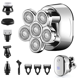 Maquina De Afeitar, Afeitadora Rotativa De Cabeza Calva Sin Cable Recortadora De Barba Afeitadora Cabeza Hombre Recargable Por Usb Afeitadora Eléctric características