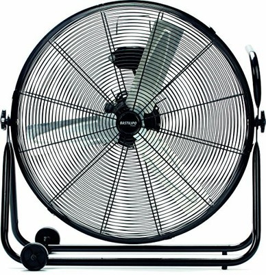 Bastilipo Huracán Ventilador Industrial de Suelo, 140 W, Acero Inoxidable, 3