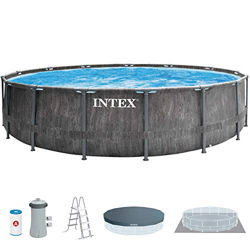 Intex 26742NP - Piscina desmontable , 457x122 cm, con depuradora cartucho, 3.785 litros/hora, filtro cartucho tipo A, piscina Greywood Prism Frame, 16 precio