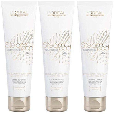 Steampod – Lote de 3 cremas de alisado para cabello grueso proactivo, 150 ml