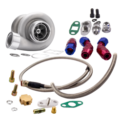 GT45 Turbocharger T4 V-BAND 78Trim 600 + HP Boost + Línea de retorno de alimentación / drenaje de aceite precio