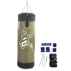 SolUptanisu Sacos de Suelo Saco de Boxeo, 7 en 1 Saco de Boxeo de Pie Entrenamiento Vacío Boxeo Gancho Kick Sandbag Lucha Karate Artes Marciales Punch características