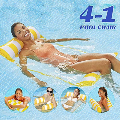 Cama Flotante de Agua Hamaca para salón Hamaca de Agua Hinchable Tumbona para mar o Piscina