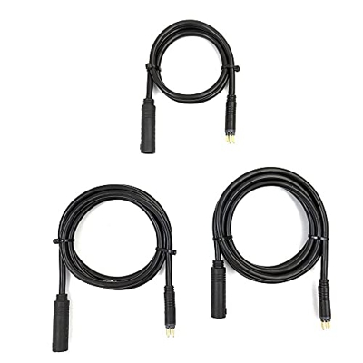 Cable de extensión de Bicicleta eléctrica de 60/130/160 cm, Cables de Motor 1,5 Cuadrados 250 W / 350 W para Kit de conversión de Motor de Cubo Ebike,
