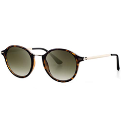 Avoalre Gafas de Sol Mujer Vintage Retro Leopardo Gafas de Sol Mujer Redondas Lentes Protección UV400 Punte Metal y Montura de Acero Inoxidable para V precio