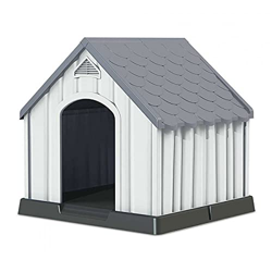 Mundozone Caseta de Resina para Perros 92x87x91cm casa para Perros Grandes y Medianos Plástico 100% Reciclable y Ecológico Exterior e Interior precio