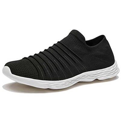 Zapatillas Casuales para Hombre Calzado Deportivo Bajas de Moda Sandalias de Verano Ligeras y Transpirables Negro 42