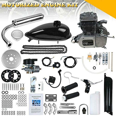 Kit De Motor De Bicicleta De 80cc, Kit De Conversión De 2 Tiempos De Bicicleta De Actualización Motorizada, Kit De Motor De Bicicleta De Motor De Gaso
