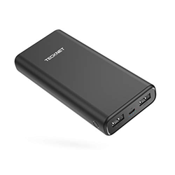 TECKNET Batería Externa 20000mAh Cargador Móvil portátil Power Bank Ultra Capacidad Cargador con 2 Puertos USB, Compatible con Phone Pad Galaxy Dispos en oferta