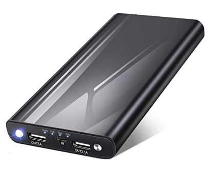 BINKE Batería Externa 26800mAh, Power Bank con 2 Salidas USB y 4 Indicadores de LED Bateria Externa Movil Ultra Capacidad Cargador para Android Smartp