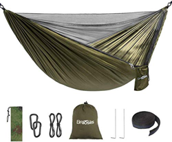 Braoses Hamaca de Camping, Viaje Hamaca, Hamaca de Mosquitero Viaje y Camping Hamaca para Exterior, Senderismo, Camping, Patio, Playa, Aventuras, Seca características