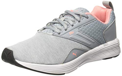 PUMA Nrgy Comet, Zapatillas de Cross Unisex Adulto, Gris (Quarry-Soft Fluo Peach), 37 EU