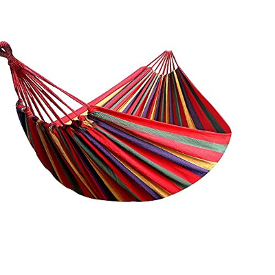 Hamaca Colgante de Tela,RANJIMA Hamaca de Algodón,hamacas Colgantes,Camping Hamaca,Ultraligera Hamaca Colgante,Hamaca de Lona Portátil 280x150CM,para 