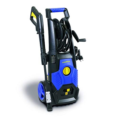GOODYEAR Hidrolimpiadora de alta presión GY 2201PW Pro. Hidrolimpiadora profesional 2200W. Eficaz y potente. Con depósito para jabón y hueco porta obj