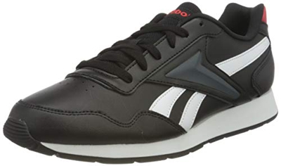 Reebok Royal Glide, Zapatillas de Running Hombre, Negro/Blanco/VECRED, 42 EU