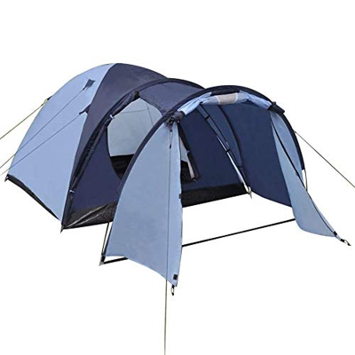 lahomie- Tienda de campaña ligera e impermeable para 4 personas, color azul, tienda de campaña para 4 personas, para camping, playa, 4 plazas, tienda 