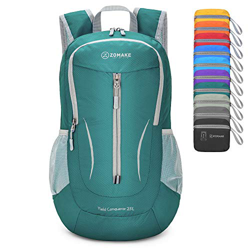ZOMAKE Mochila Plegable Ligera 25L, Mochilas Pequeñas Compacta para Hombre, Mujer, Viajar, Senderismo, Al Aire Libre(Verde Oscuro) precio