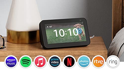 Nuevo Echo Show 5 (2.ª generación, modelo de 2021) | Pantalla inteligente con Alexa y cámara de 2 MP | Antracita