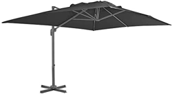 Sombrilla de Jardín Sombrilla de Terraza Cubierta de sombrilla, adecuada para piscina de césped al aire libre, sombrilla de 400x300 cm antracita imper en oferta