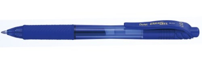 Pentel BL107-C - Bolígrafo Energel retráctil con punta de bola, Escritura en color azul