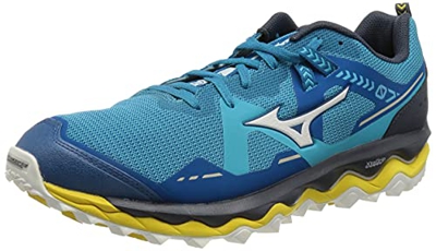 Mizuno Wave Mujin 7, Zapatillas para Carreras de montaa Hombre, Mykonosb Blancanieves Sblue, 48.5 EU