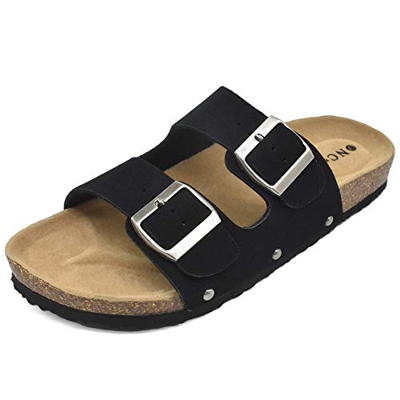 ONCAI Palabra de Mujer con Sandalias Zapatillas de Moda de Verano Negro 39 EU