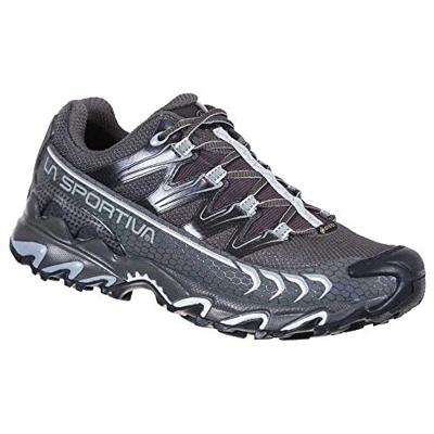 LA SPORTIVA Ultra Raptor Woman GTX, Zapatillas de Trail Running Mujer, Carbon/Cloud, 38.5 EU