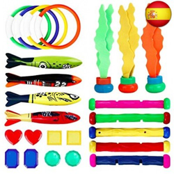 joylink Juguetes de Buceo, Juguete de Natación 24pcs Buceo Conjuntos de Juegos en oferta