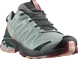 Salomon XA Pro 3D V8 W, Zapatillas de Trail Running y Senderismo Mujer, Gris (Aqua Gray/Urban Chic/Tropical Peach), 36 2/3 EU en oferta