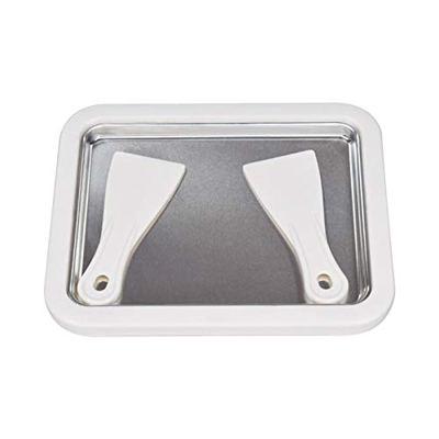 POHOVE Máquina de helado con 2 espátulas enrolladas para hacer helados hechos a mano para hacer helados helados, yogurt congelado, sorbete de gelatina