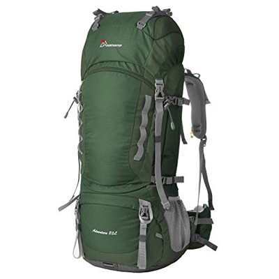MOUNTAINTOP 75L/80L Mochila Senderismo Impermeable Multifunción Mochila de Trekking Acampada Montaña con Cubierta de Lluvia