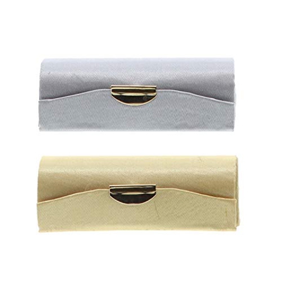 Juego de 2 lápices labiales de satén para mujer con soporte para espejo