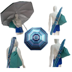 Sombrilla de Playa, Pack Sombrilla para Playa Acero, Sombrilla para jardín, Sombrilla de Piscina, con Bolso de Playa. 200 cm (Agua Marina) en oferta