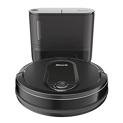 Shark Robot Aspirador con vaciado automático IQ Robot [RV1000SEU], Anti Hair Wrap, alfombras y suelos duros, app wifi, pelo de mascotas