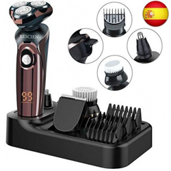 Maquinilla de afeitar eléctrica 4D para hombre, afeitadora eléctrica para a características
